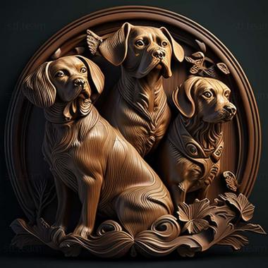 3D model dogs (STL)